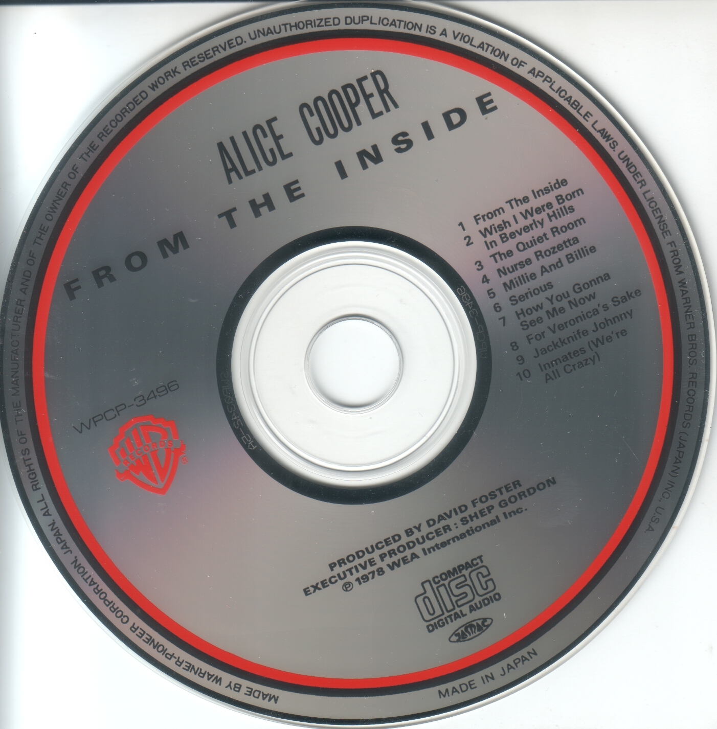 Alice Cooper From The Inside : CD JPN | CD Covers | Cover Century ...